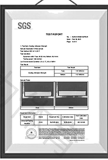 SGS-Prüfbericht