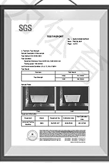 SGS-Prüfbericht